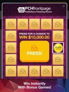 PCH program Publishers Clearing House and the Poker Star Mega Bonus .